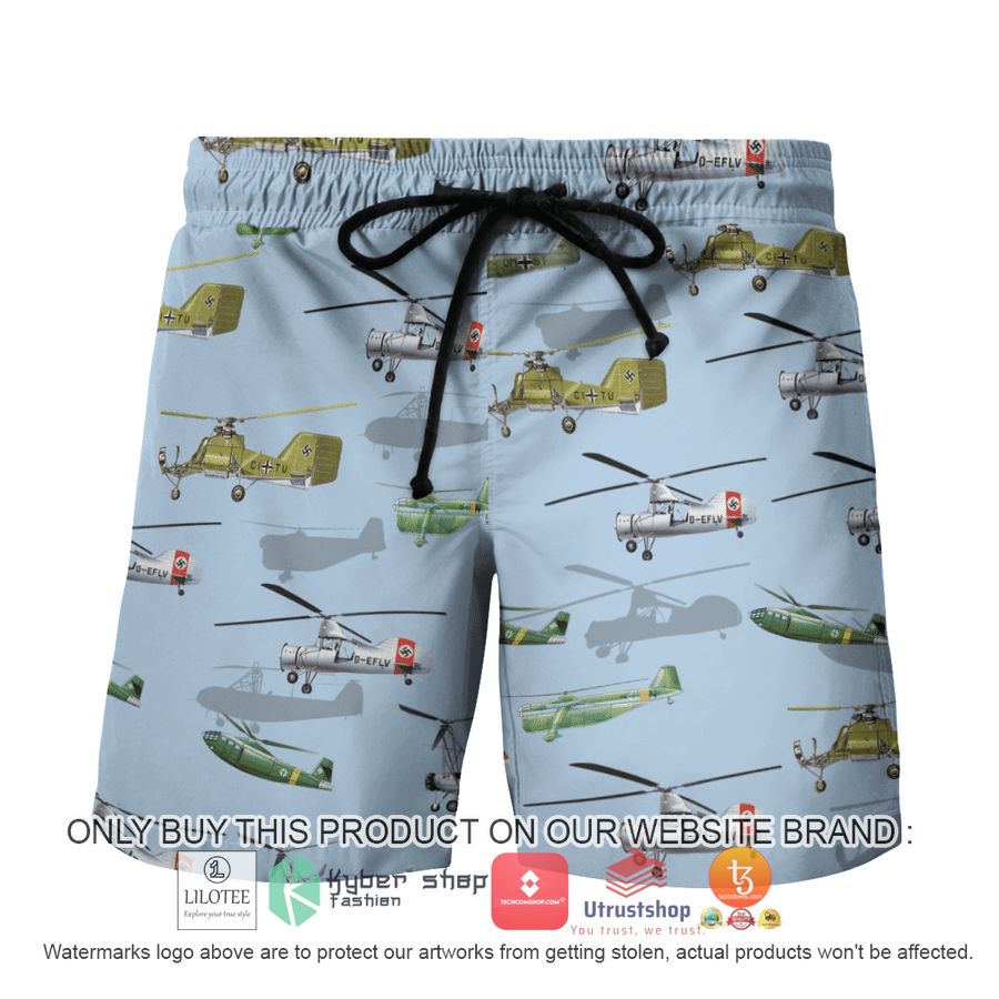 HOT German Helicopter World War 2 Hawaiian Shirt, Shorts 7 german helicopter world war 2 hawaiian shirt beach shorts 7 6962