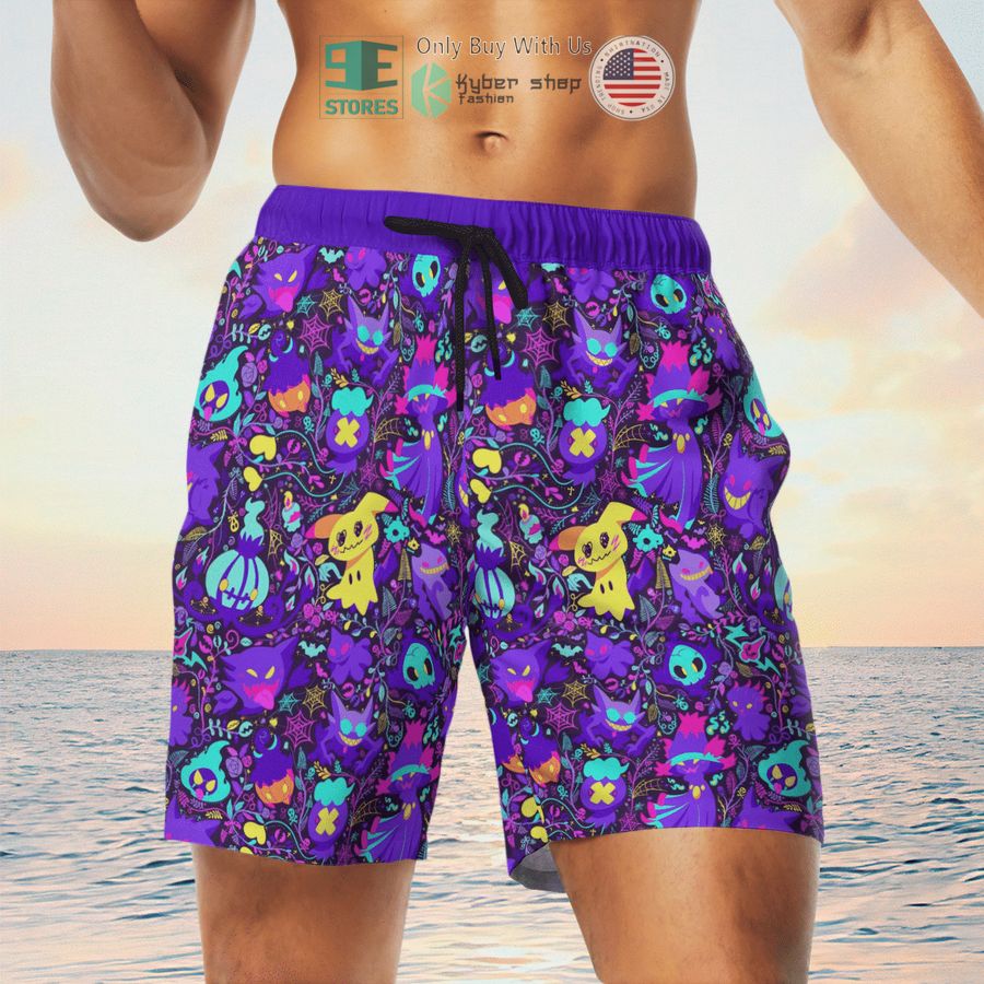 NEW Ghost Pokemon Hawaii Shirt, Shorts 6 ghost pokemon hawaiian shirt shorts 6 83419