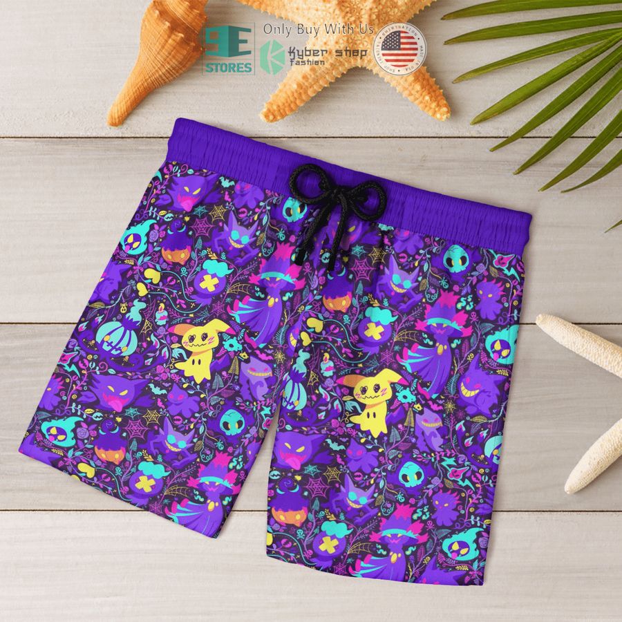 NEW Ghost Pokemon Hawaii Shirt, Shorts 7 ghost pokemon hawaiian shirt shorts 7 94455