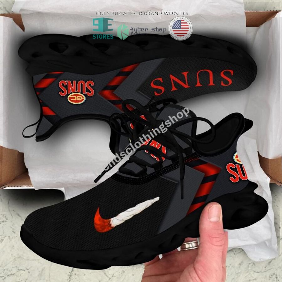 NEW Nike Gold Coast Suns Max Soul Sneaker 3 gold coast suns nike max soul shoes 3 22186