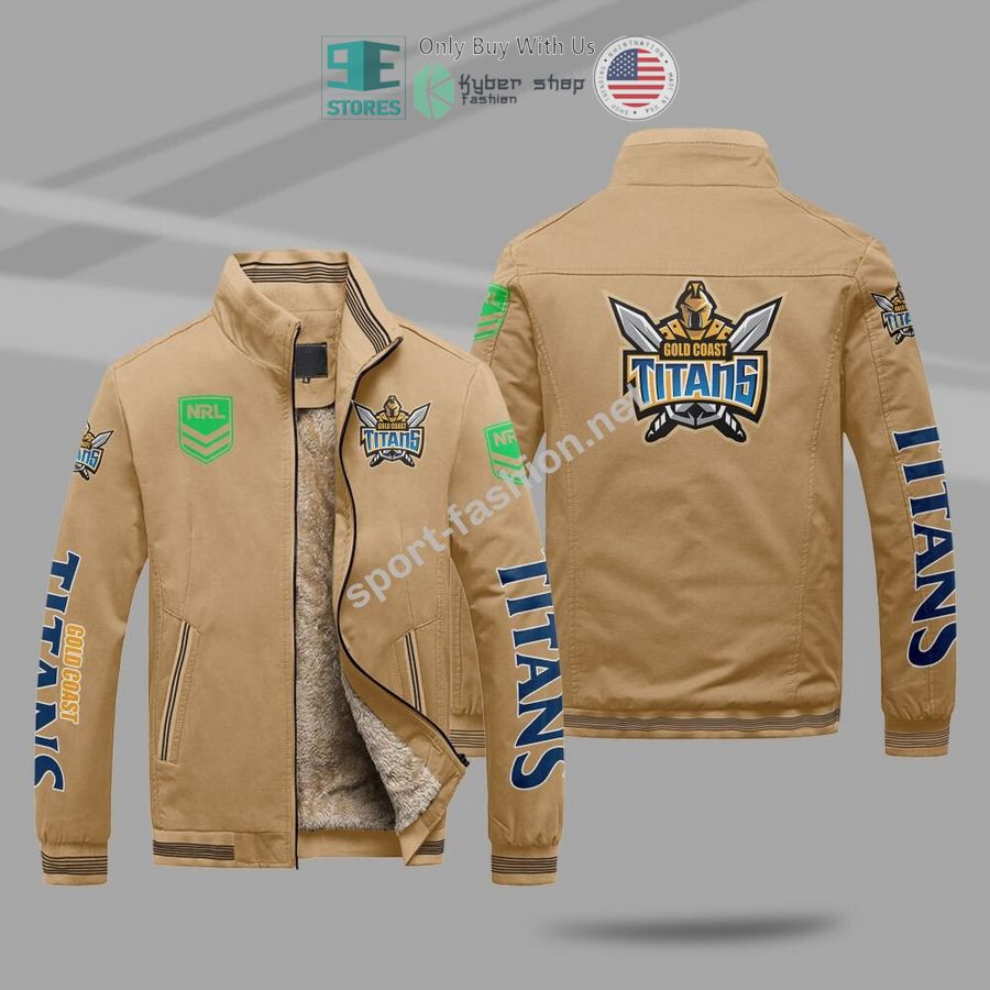 NEW Gold Coast Titans Winter Plush Mountainskin Jacket 4 gold coast titans mountainskin jacket 4 15677