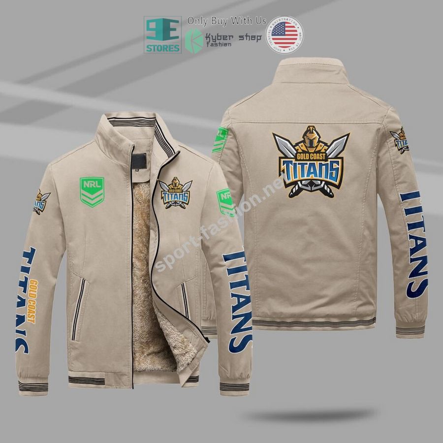 NEW Gold Coast Titans Winter Plush Mountainskin Jacket 5 gold coast titans mountainskin jacket 5 29769