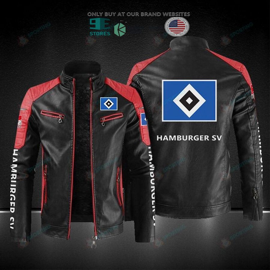NEW Hamburger SV Men Block Leather Jacket 3 hamburger sv block leather jacket 3 69842