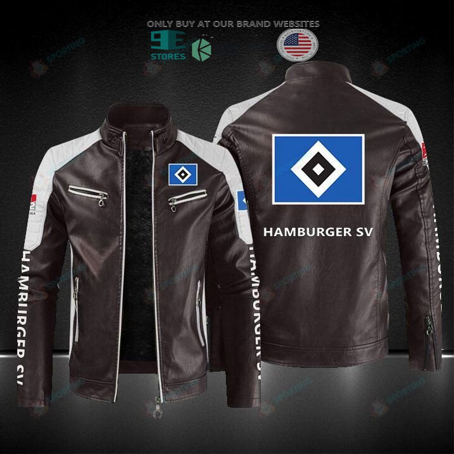 NEW Hamburger SV Men Block Leather Jacket 4 hamburger sv block leather jacket 4 73818