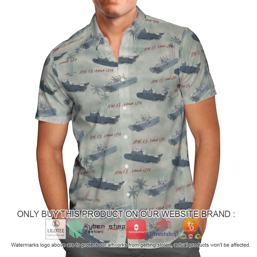 HOT HMAS Adelaide L01 Royal Australian Navy Hawaiian Shirt, Shorts 3 hmas adelaide l01 royal australian navy hawaiian shirt beach shorts 3 62151