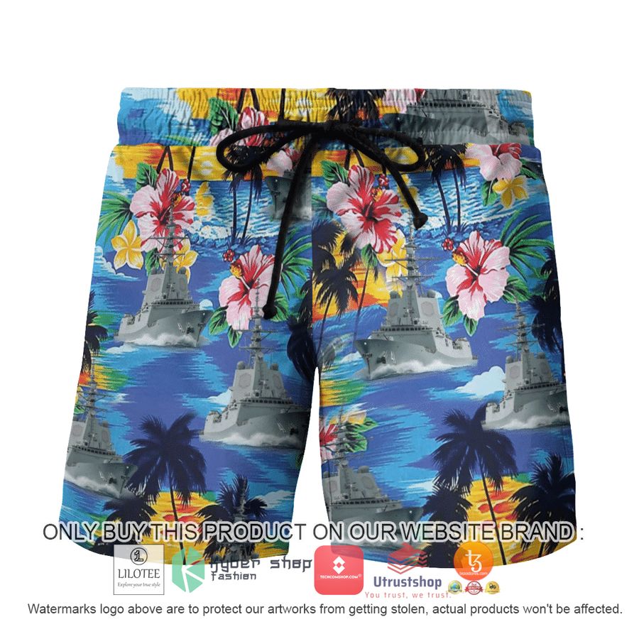 HOT HMAS Brisbane DDG 41 Royal Australian Navy Colors Hawaiian Shirt, Shorts 8 hmas brisbane ddg 41 royal australian navy colors hawaiian shirt beach shorts 8 13067
