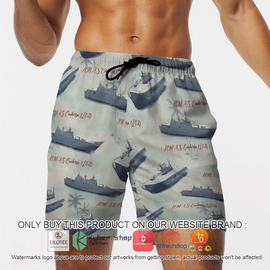 HOT HMAS Canberra L02 ROYAL AUSTRALIAN NAVY Hawaiian Shirt, Shorts 13 hmas canberra l02 royal australian navy hawaiian shirt beach shorts 13 93129