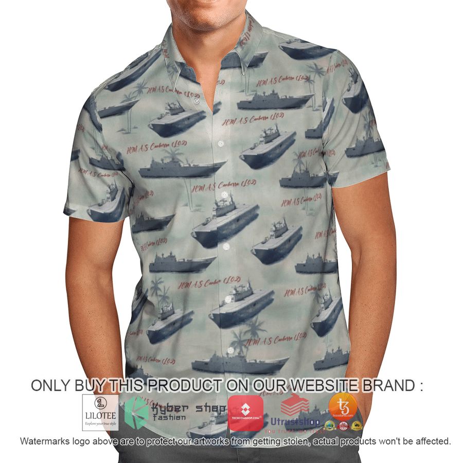 HOT HMAS Canberra L02 ROYAL AUSTRALIAN NAVY Hawaiian Shirt, Shorts 3 hmas canberra l02 royal australian navy hawaiian shirt beach shorts 3 27789