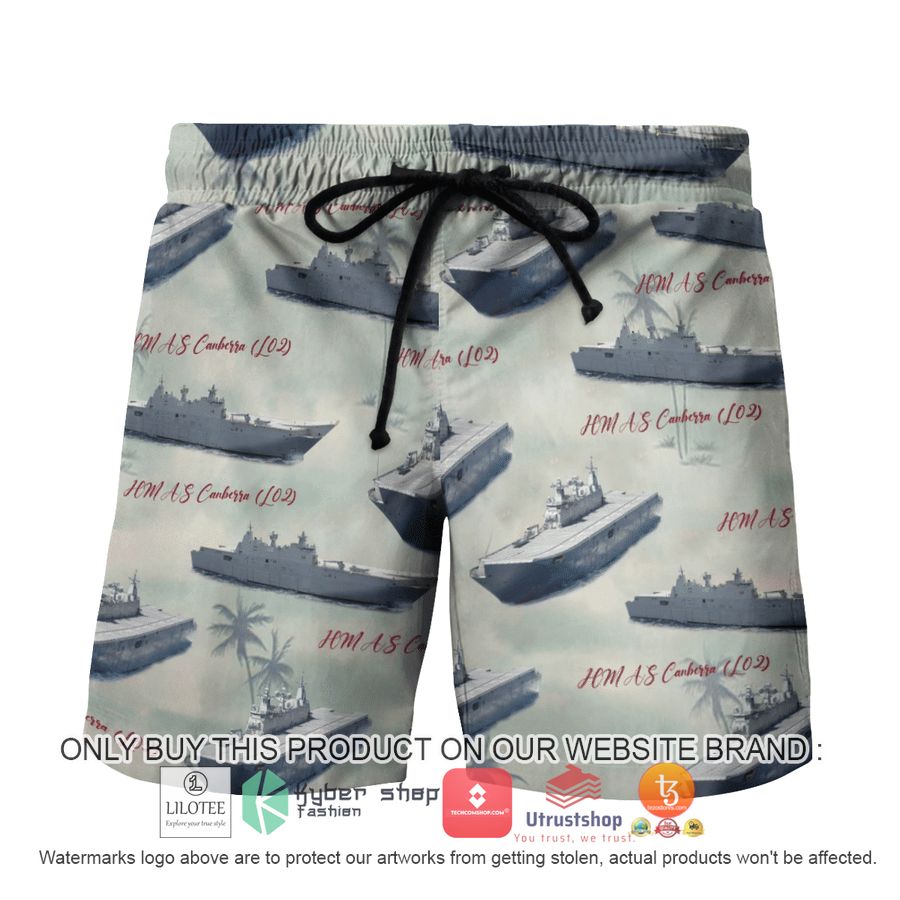HOT HMAS Canberra L02 ROYAL AUSTRALIAN NAVY Hawaiian Shirt, Shorts 7 hmas canberra l02 royal australian navy hawaiian shirt beach shorts 7 76153