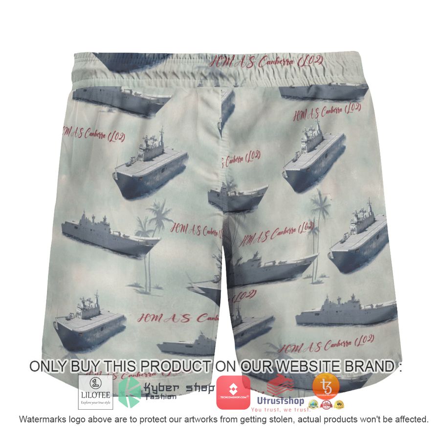 HOT HMAS Canberra L02 ROYAL AUSTRALIAN NAVY Hawaiian Shirt, Shorts 9 hmas canberra l02 royal australian navy hawaiian shirt beach shorts 9 29335