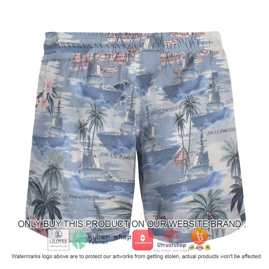 HOT HMAS Hobart DDG 39 Royal Australian Navy Hibiscus Hawaiian Shirt, Shorts 9 hmas hobart ddg 39 royal australian navy hibiscus hawaiian shirt beach shorts 9 62436