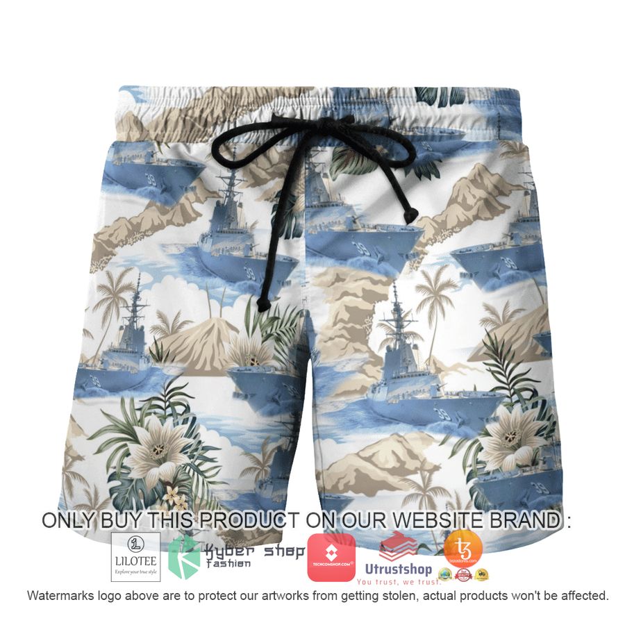 HOT HMAS Hobart DDG 39 Royal Australian Navy Ship Hawaiian Shirt, Shorts 7 hmas hobart ddg 39 royal australian navy ship hawaiian shirt beach shorts 7 48541
