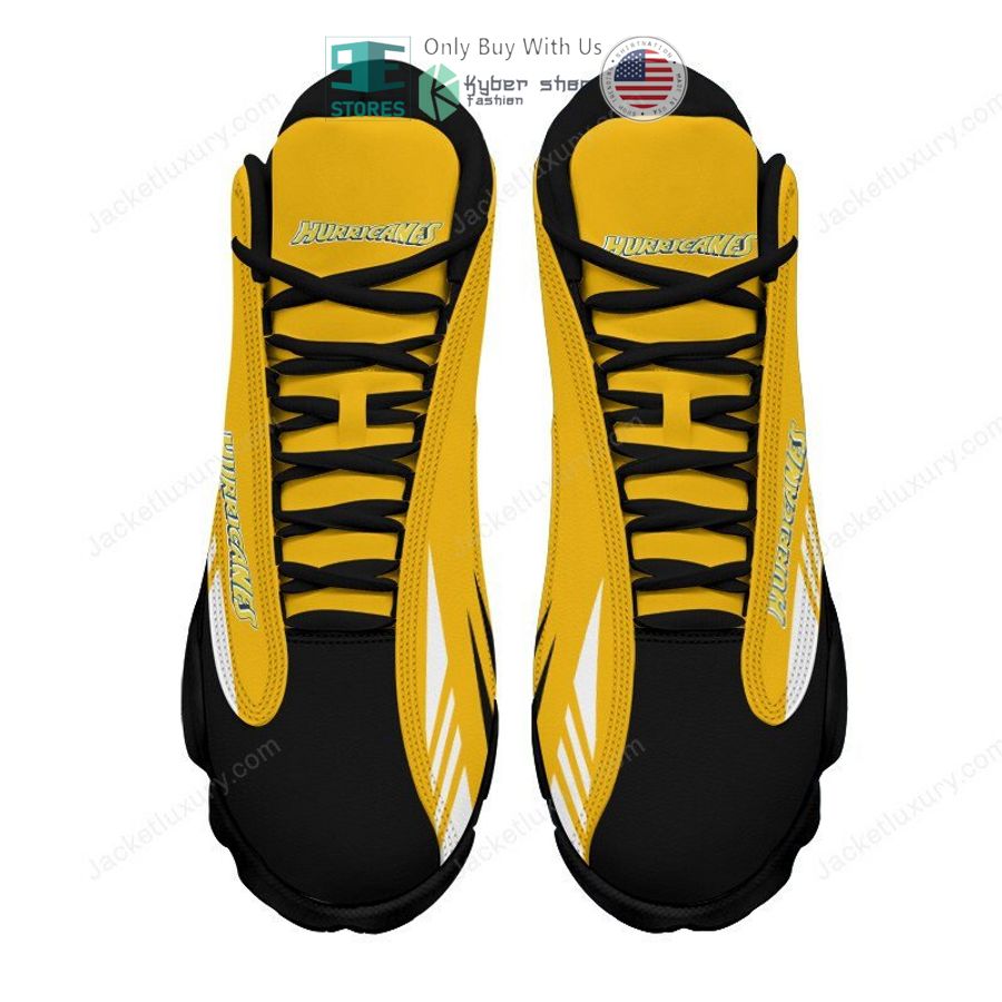 NEW Hurricanes Super Rugby yellow black Air Jordan 13 Sneaker 9 hurricanes super rugby yellow black air jordan 13 shoes 9 42065