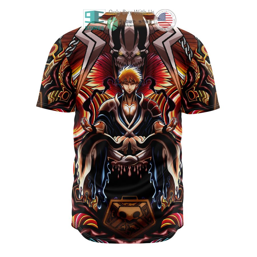 NEW Ichigo True Shikai Bleach Baseball Shirt 4 ichigo true shikai bleach baseball jersey 4 82406