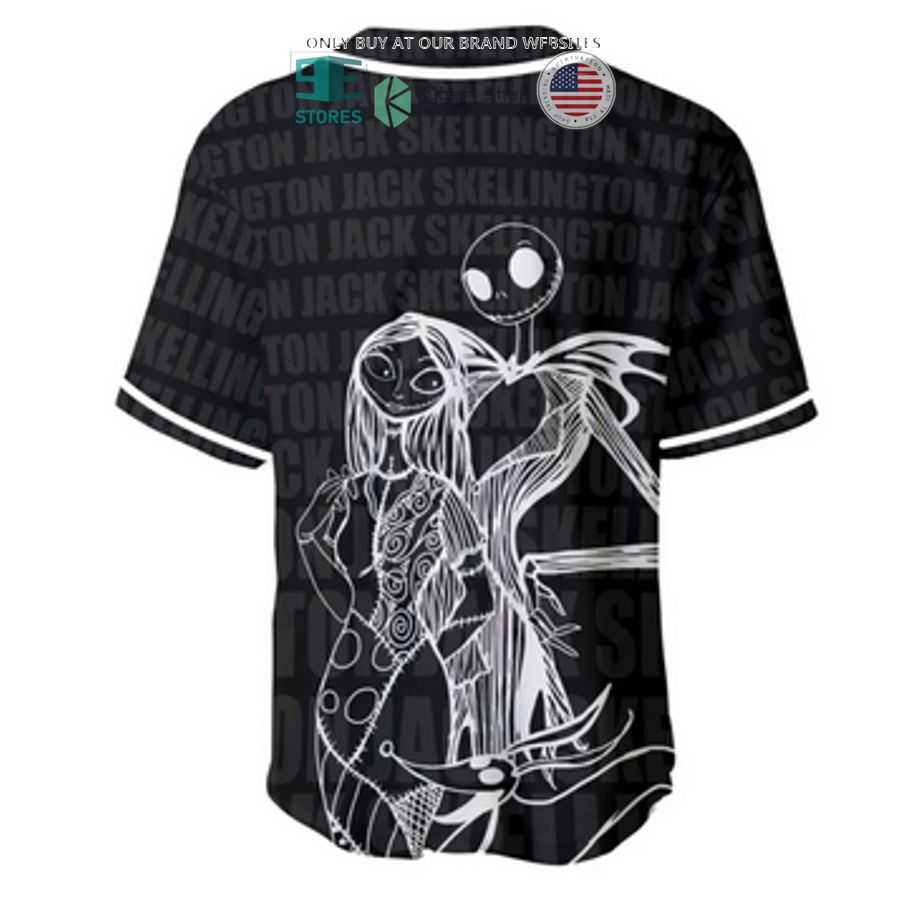 NEW Jack Skellington Sally black Baseball Shirt 3 jack skellington sally black baseball jersey 3 17035