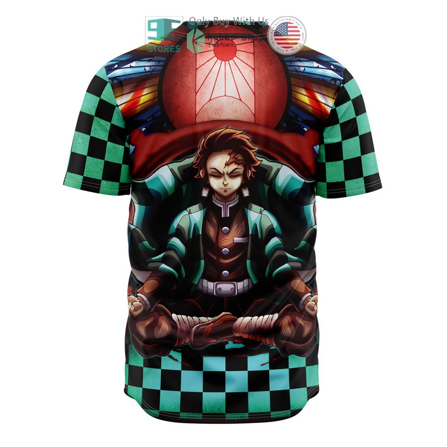 NEW Kamado Tanjiro Demon Slayer Baseball Shirt 4 kamado tanjiro demon slayer baseball jersey 4 19602