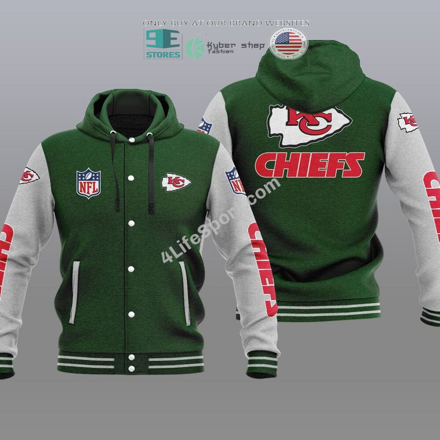 NEW Kansas City Chiefs Hoodie Varsity Jacket 5 kansas city chiefs baseball hoodie jacket 5 83638