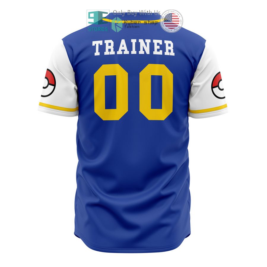 NEW Kanto Trainer Pokemon Baseball Shirt 3 kanto trainer pokemon baseball jersey 3 32857