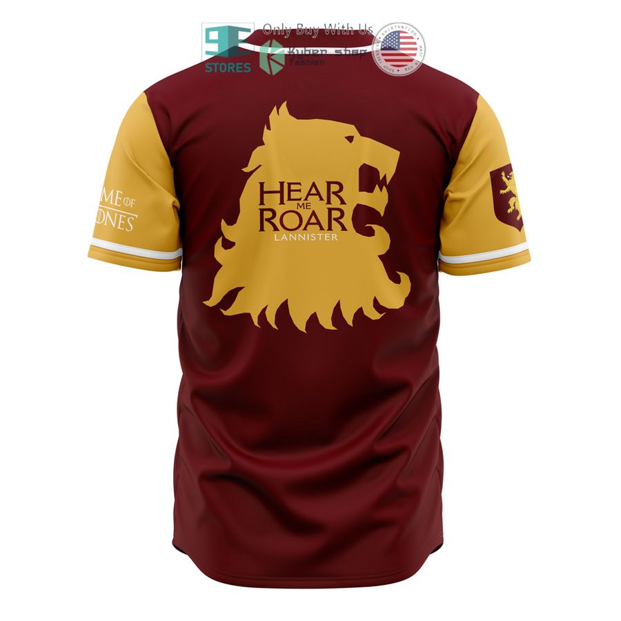 NEW Lannisters of Casterly Rock Game of Thrones Baseball Shirt 3 lannisters of casterly rock game of thrones baseball jersey 3 96302