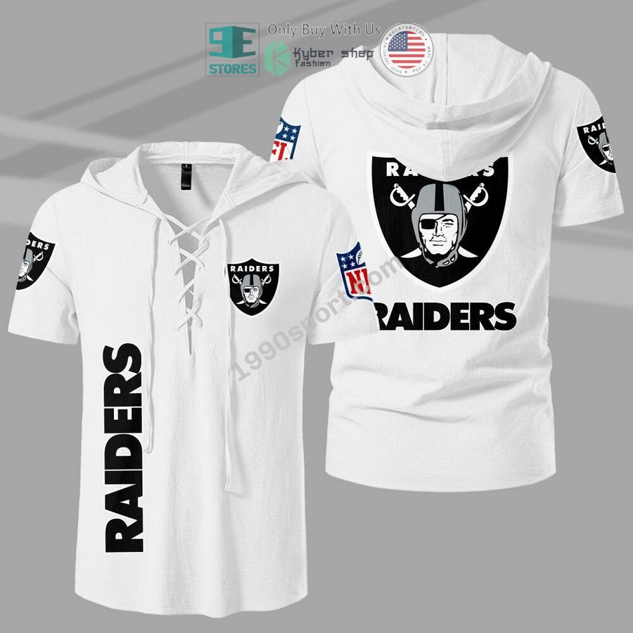 NEW Las Vegas Raiders NFL Men Drawstring Shirt 5 las vegas raiders nfl drawstring shirt 5 31036