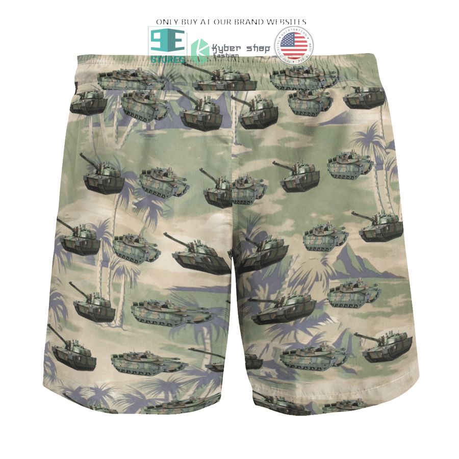 NEW Leclerc French Army green Hawaii Shirt, Shorts 10 leclerc french army green hawaiian shirt shorts 10 34346