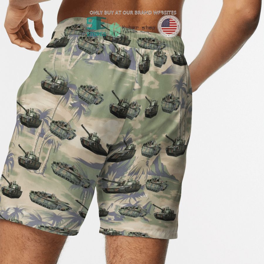 NEW Leclerc French Army green Hawaii Shirt, Shorts 12 leclerc french army green hawaiian shirt shorts 12 73438