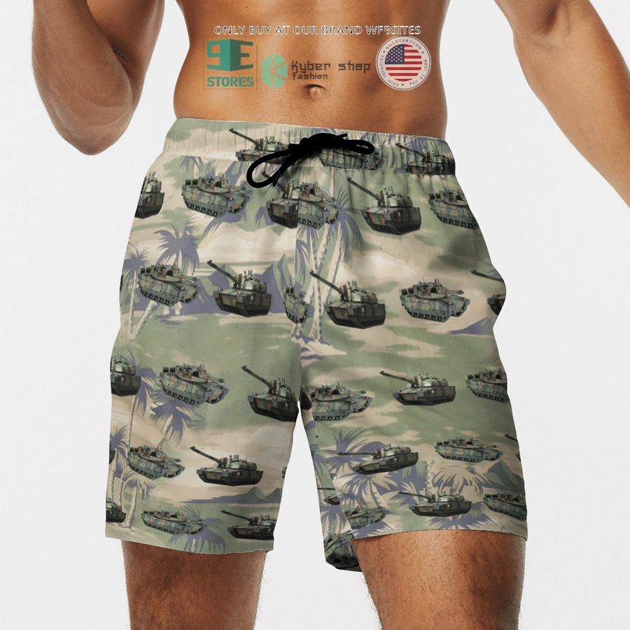 NEW Leclerc French Army green Hawaii Shirt, Shorts 14 leclerc french army green hawaiian shirt shorts 14 52430