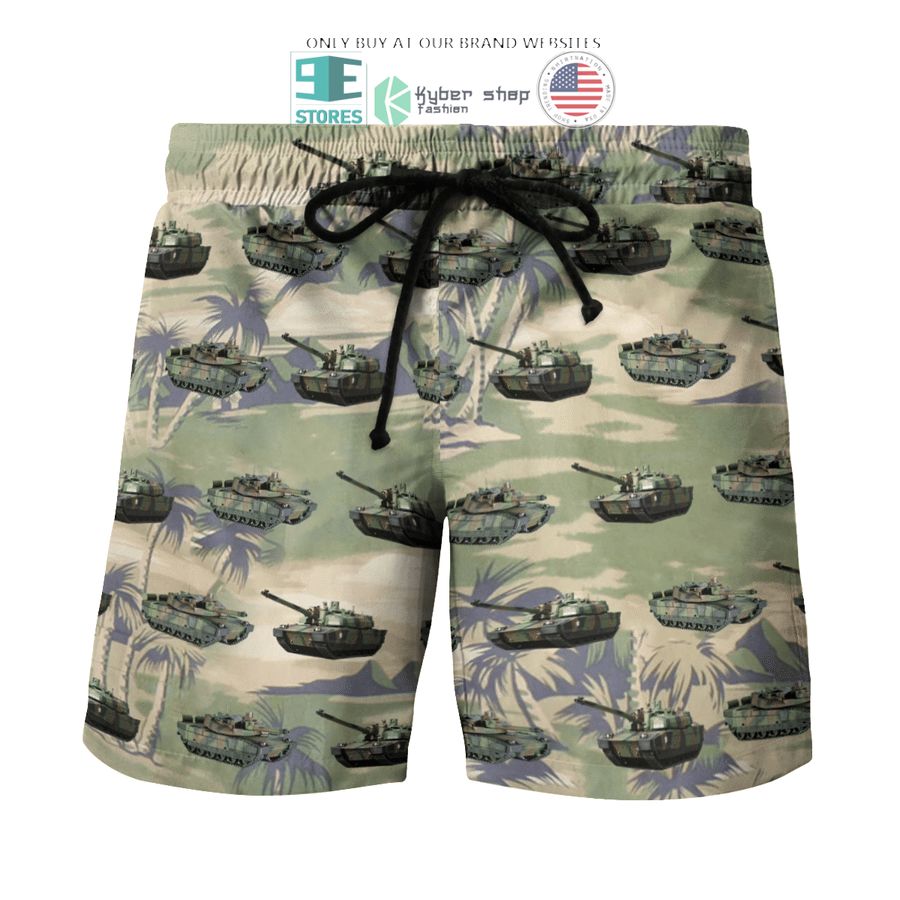 NEW Leclerc French Army green Hawaii Shirt, Shorts 8 leclerc french army green hawaiian shirt shorts 8 81708