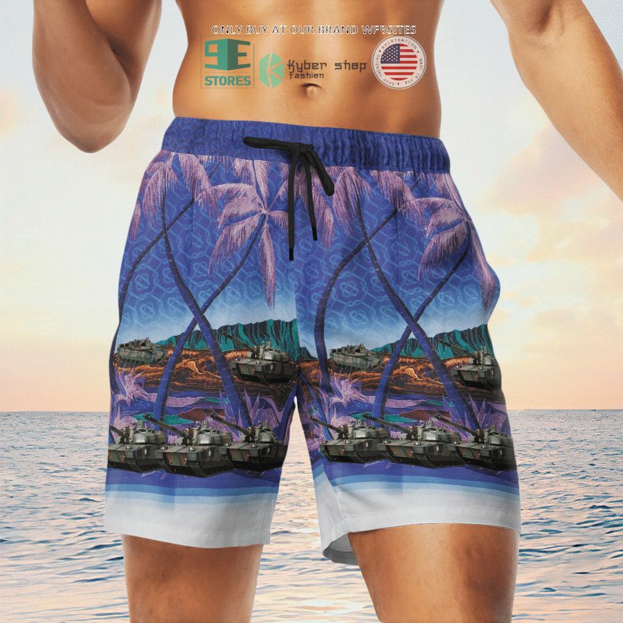 NEW Leclerc French Army purple Hawaii Shirt, Shorts 12 leclerc french army purple hawaiian shirt shorts 12 41270