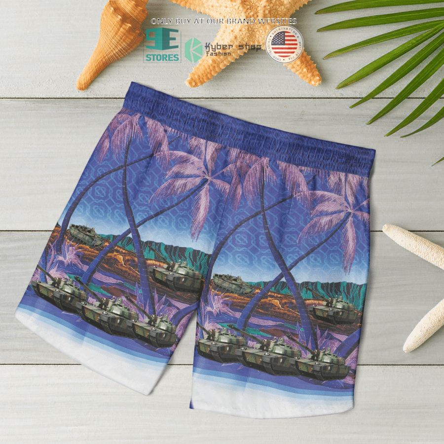 NEW Leclerc French Army purple Hawaii Shirt, Shorts 16 leclerc french army purple hawaiian shirt shorts 16 58029