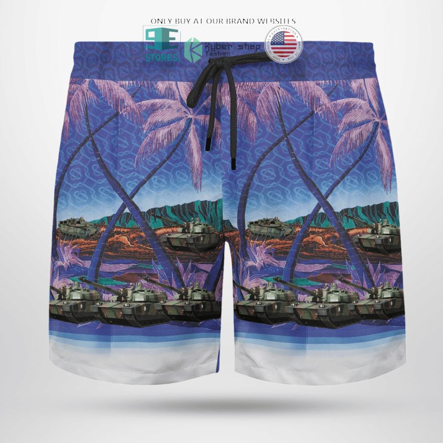 NEW Leclerc French Army purple Hawaii Shirt, Shorts 17 leclerc french army purple hawaiian shirt shorts 17 47992