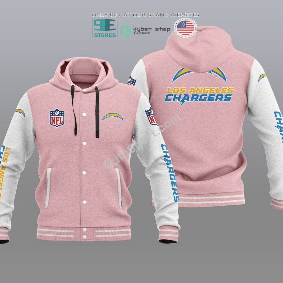 NEW Los Angeles Chargers Hoodie Varsity Jacket 4 los angeles chargers baseball hoodie jacket 4 3014