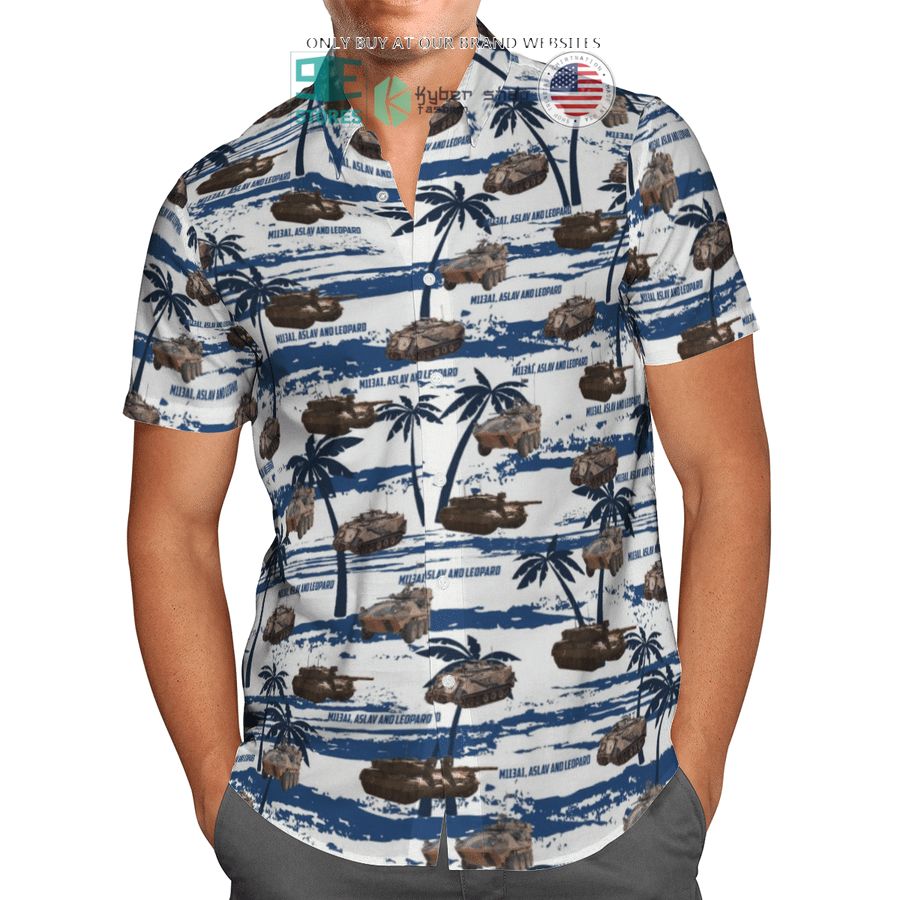 NEW M113A1 ASLAV and Leopard Australian Army white Hawaii Shirt, Shorts 3 m113a1 aslav and leopard australian army white hawaiian shirt shorts 3 4230