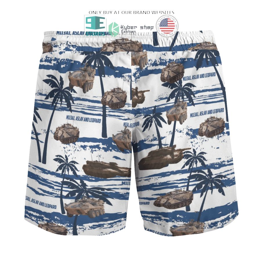 NEW M113A1 ASLAV and Leopard Australian Army white Hawaii Shirt, Shorts 9 m113a1 aslav and leopard australian army white hawaiian shirt shorts 9 91942