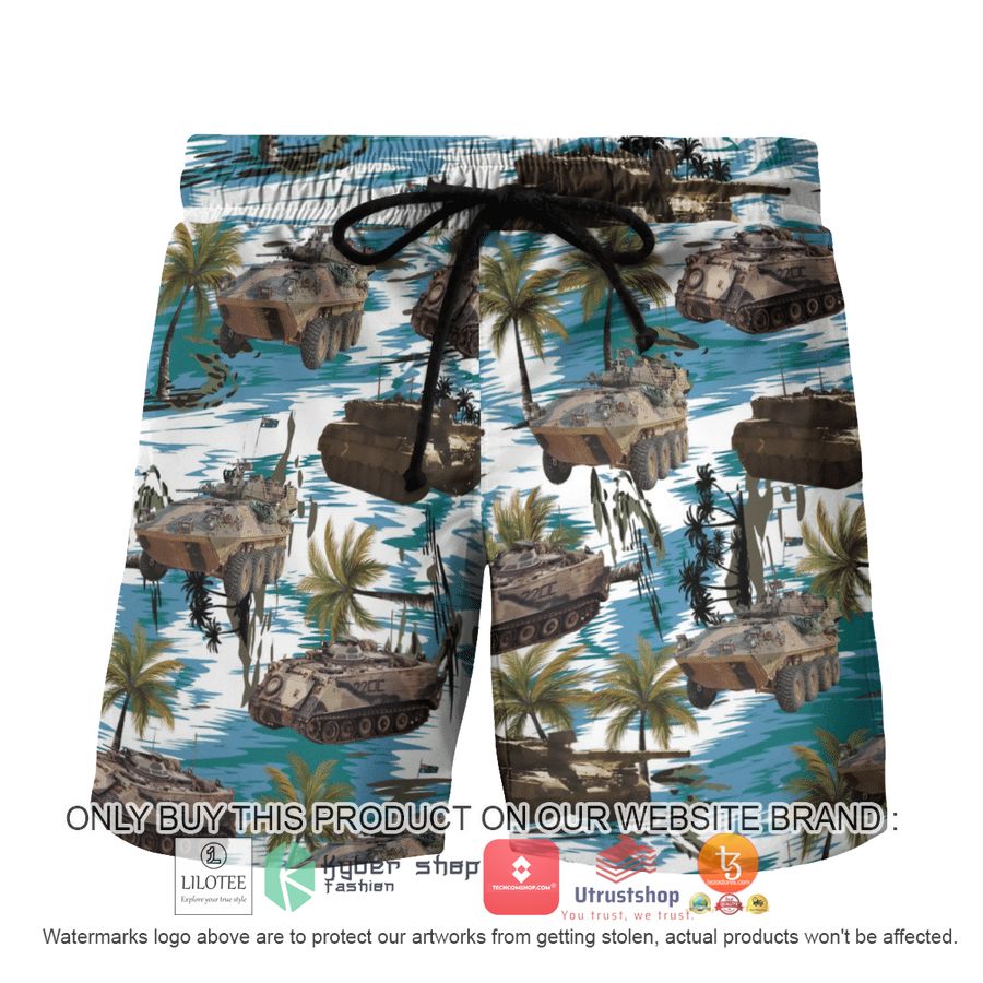 HOT M113A1, ASLAV and Leopard Hawaiian Shirt, Shorts 8 m113a1 aslav and leopard hawaiian shirt beach shorts 8 20177