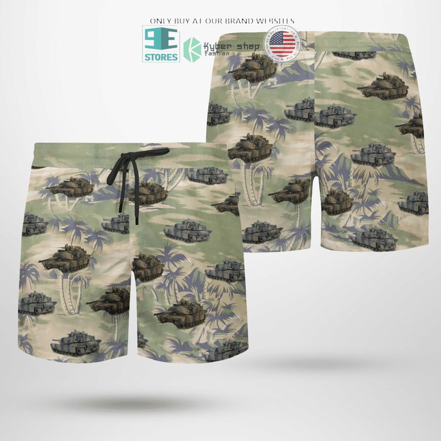 NEW M1A1 Abram's Australian Army green Hawaii Shirt, Shorts 10 m1a1 abrams australian army green hawaiian shirt shorts 10 39909