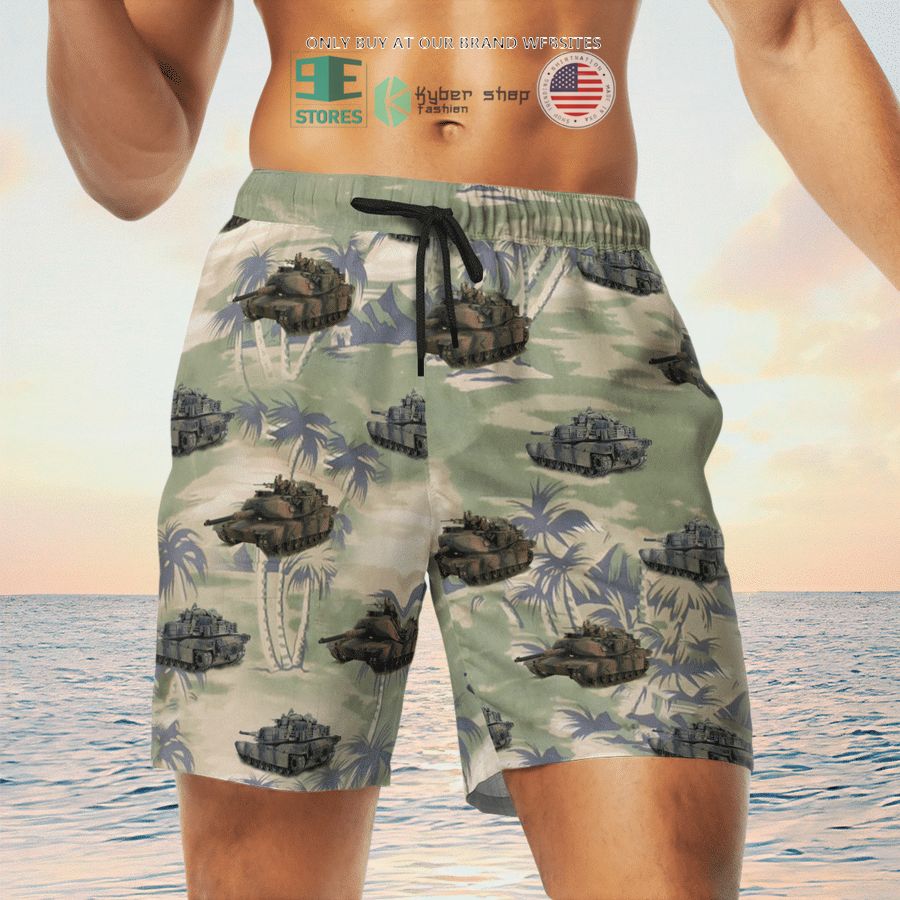 NEW M1A1 Abram's Australian Army green Hawaii Shirt, Shorts 12 m1a1 abrams australian army green hawaiian shirt shorts 12 84121