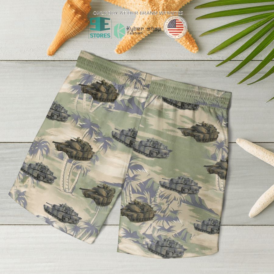 NEW M1A1 Abram's Australian Army green Hawaii Shirt, Shorts 15 m1a1 abrams australian army green hawaiian shirt shorts 15 79631
