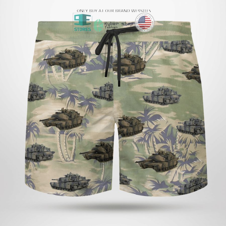 NEW M1A1 Abram's Australian Army green Hawaii Shirt, Shorts 17 m1a1 abrams australian army green hawaiian shirt shorts 17 12766