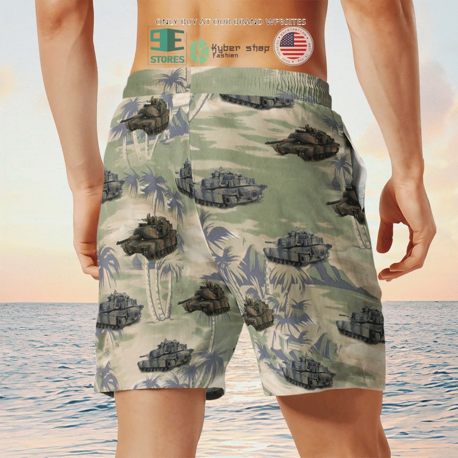 NEW M1A1 Abram's Australian Army green Hawaii Shirt, Shorts 19 m1a1 abrams australian army green hawaiian shirt shorts 19 43662