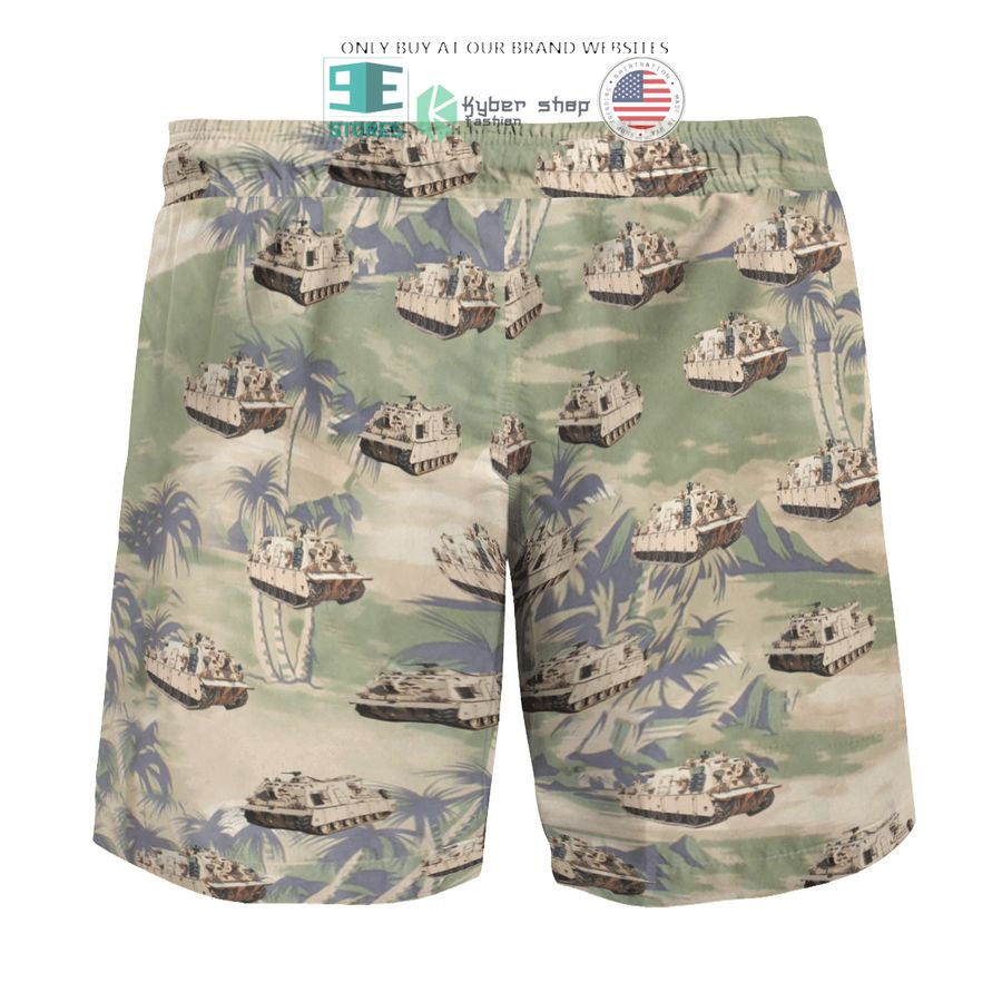 NEW M88A2 Hercules Australian Army green Hawaii Shirt, Shorts 10 m88a2 hercules australian army green hawaiian shirt shorts 10 23209