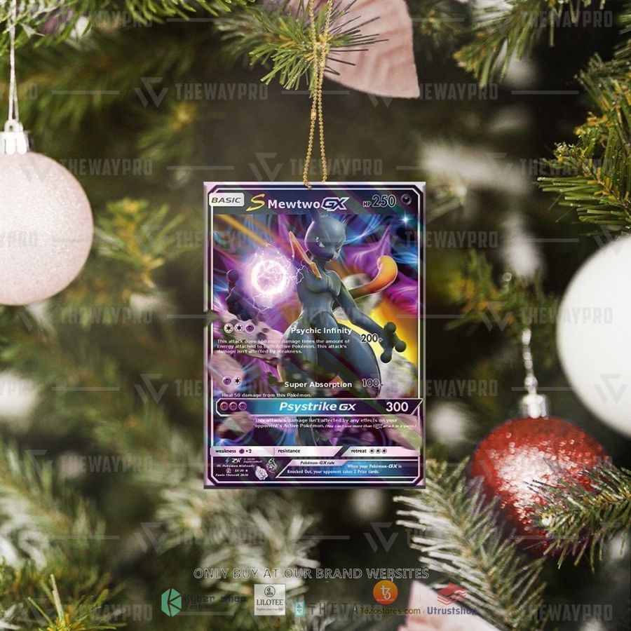 mewtwo gx shadow christmas ornament 2 58159