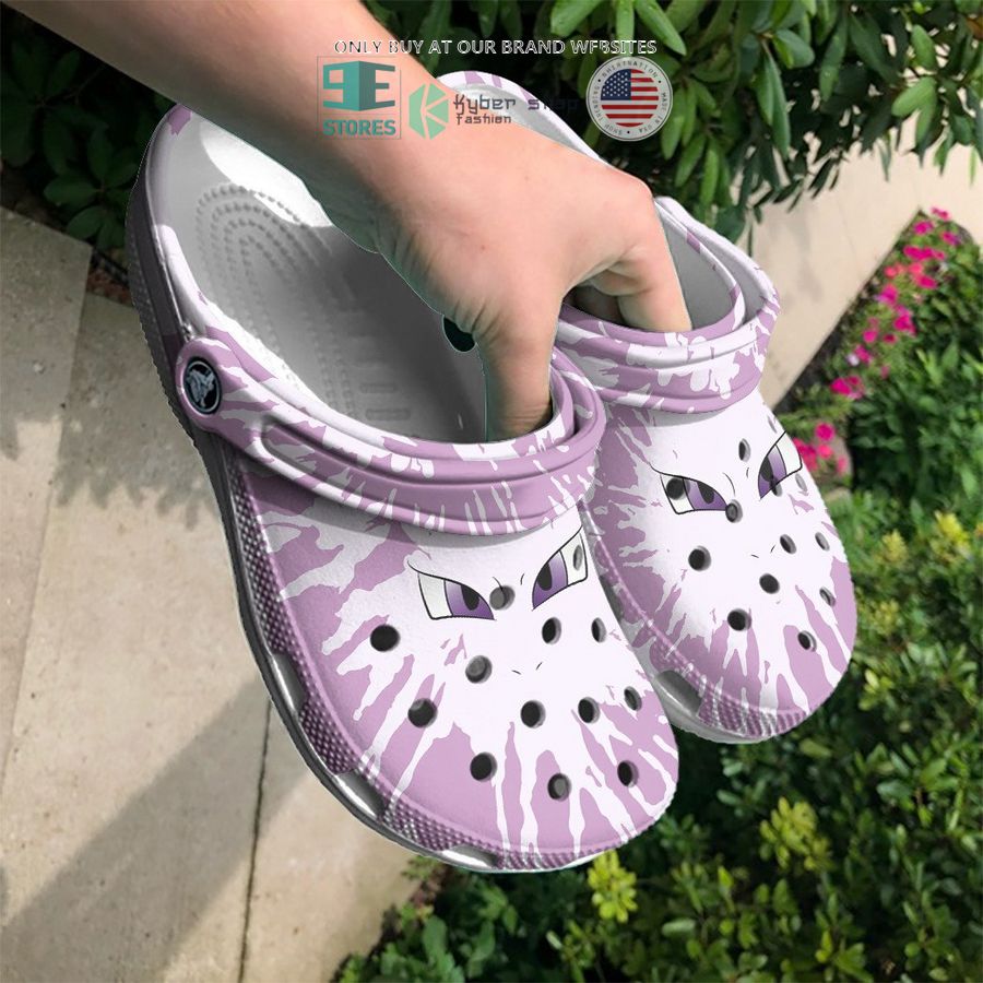 NEW Mewtwo Tie Dye Face Crocband Clog 4 mewtwo tie dye face crocs crocband shoes 4 2165