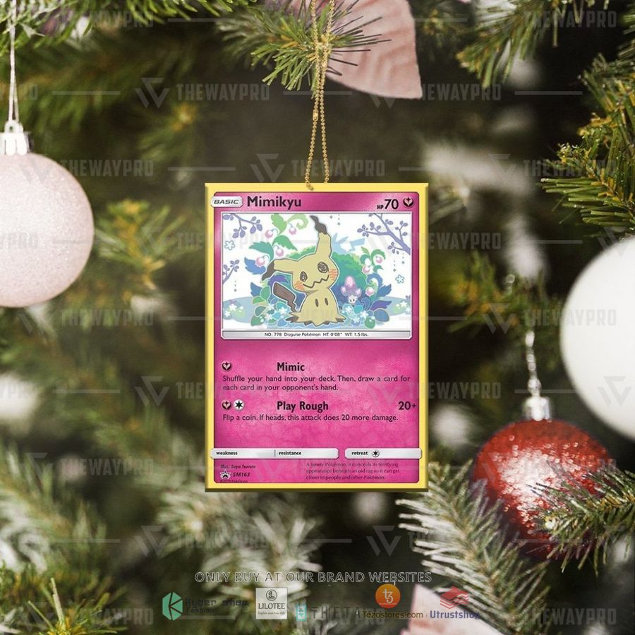 mimikyu sun moon christmas ornament 2 55577