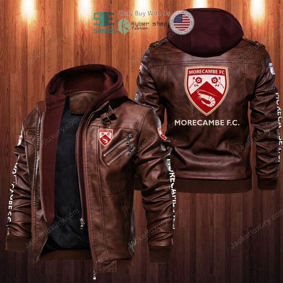 morecambe f c leather jacket 2 76134