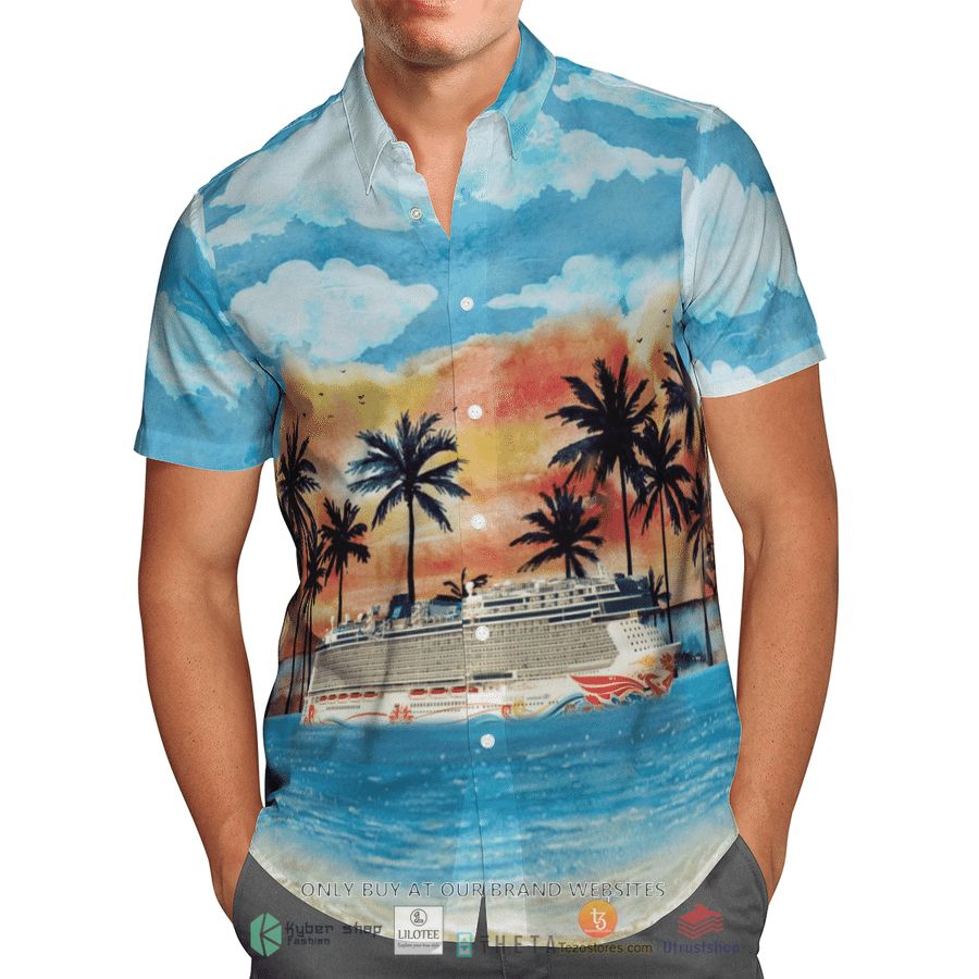 BEST NCL Norwegian Cruise Line Norwegian Joy blue sea Hawaiian Shirt 3 ncl norwegian cruise line norwegian joy blue sea short sleeve hawaiian shirt 3 3655