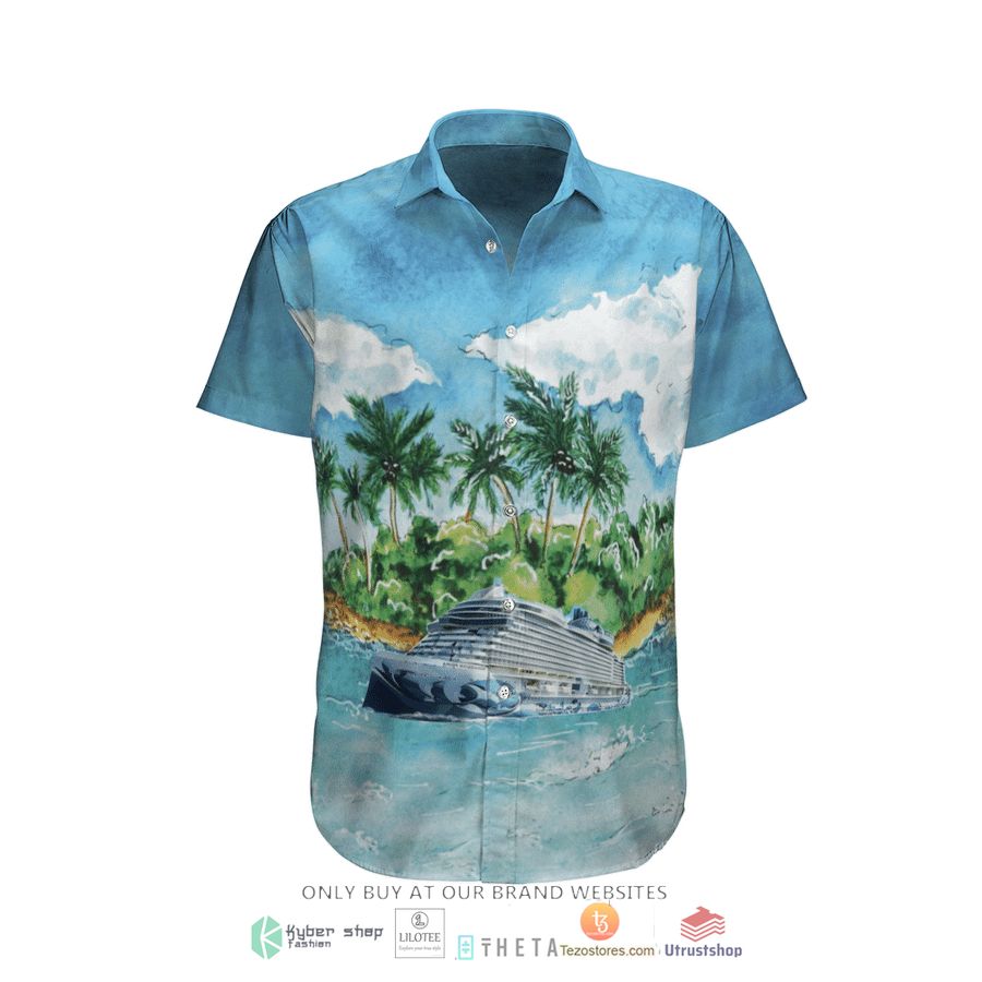 ncl norwegian cruise line norwegian prima short sleeve hawaiian shirt 2 23320