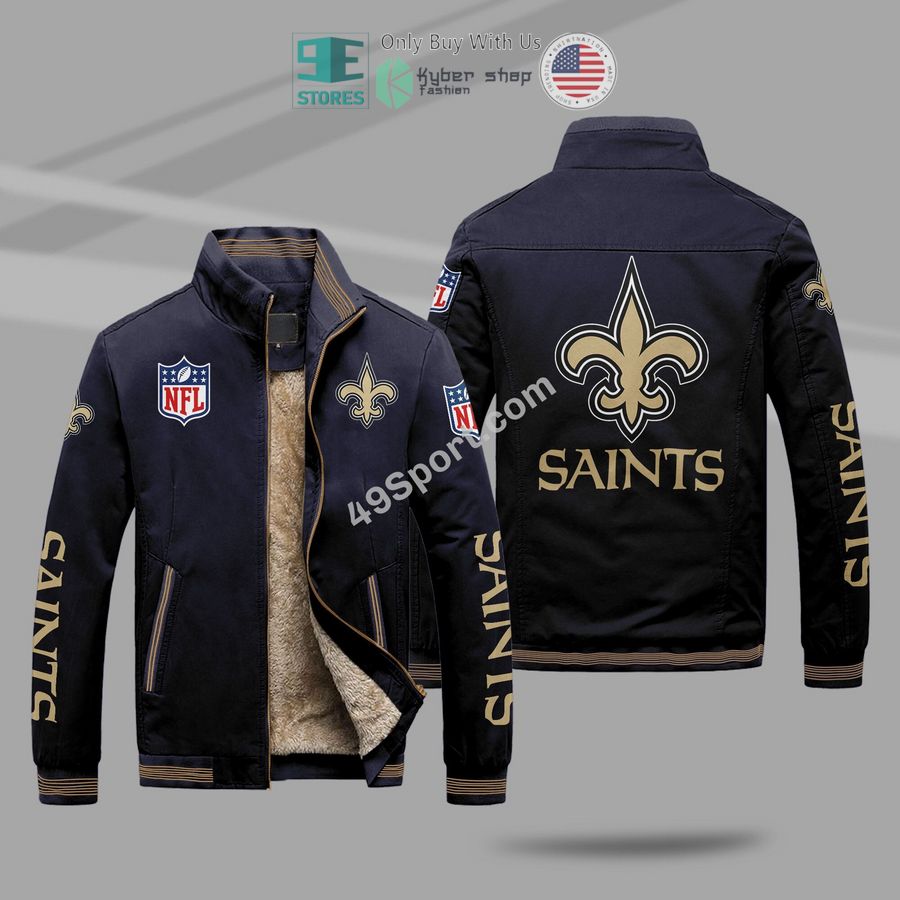 NEW New Orleans Saints Winter Plush Mountainskin Jacket 3 new orleans saints mountainskin jacket 3 52917