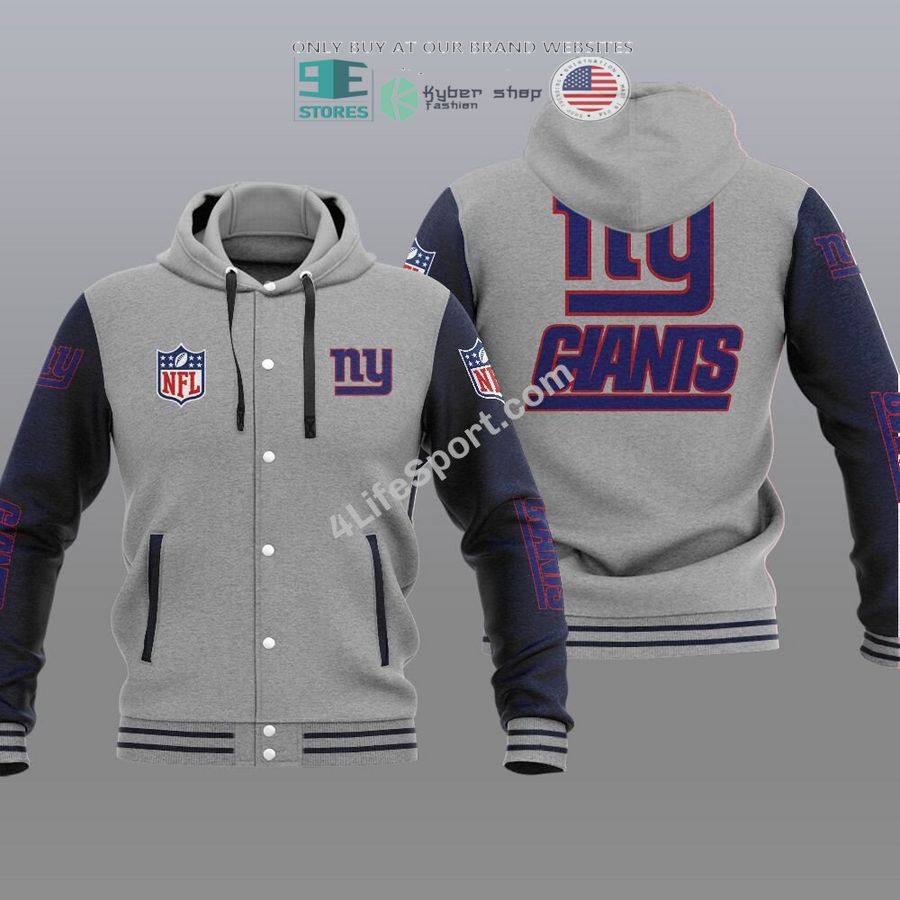 NEW New York Giants Hoodie Varsity Jacket 3 new york giants baseball hoodie jacket 3 19088