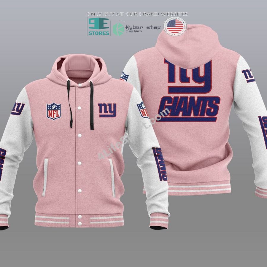NEW New York Giants Hoodie Varsity Jacket 4 new york giants baseball hoodie jacket 4 78643